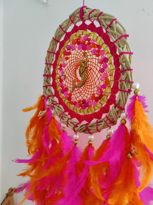 Pink Mermaid Dreamcatcher