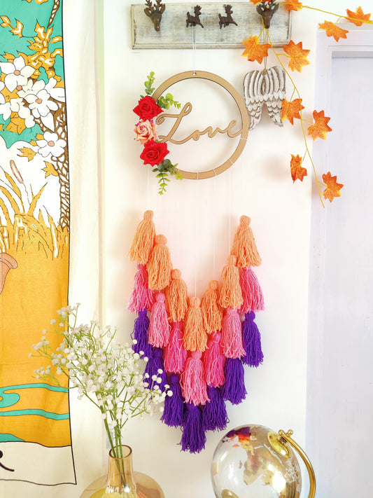 Love Tassle Dreamcatcher