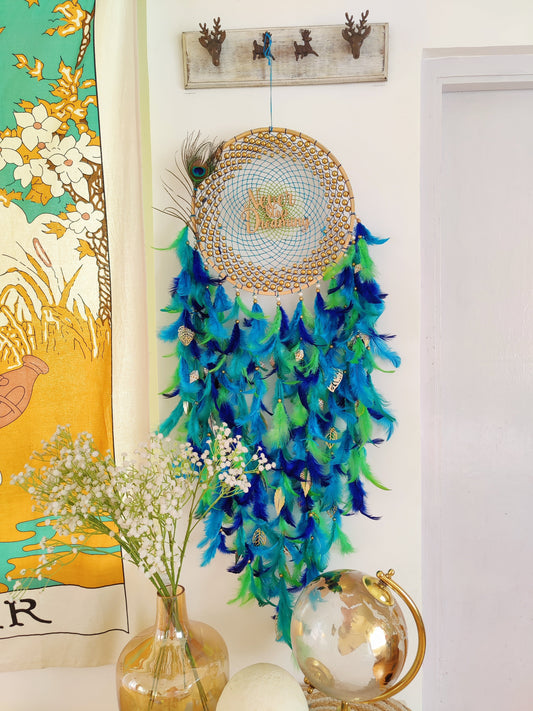 Never Stop Dreaming Peacock Dreamcatcher