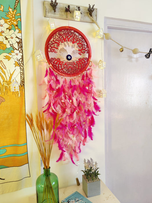 Peony Tree Of Life Dreamcatcher