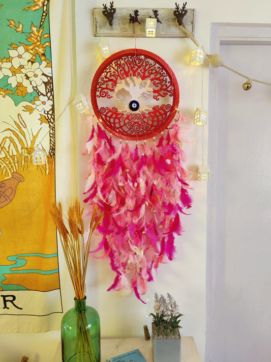 Peony Tree Of Life Dreamcatcher