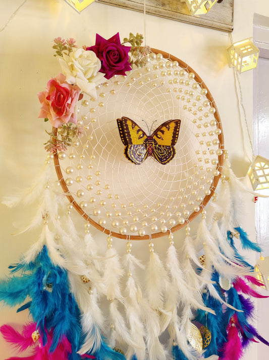 Aqua Magic Butterfly Dreamcatcher