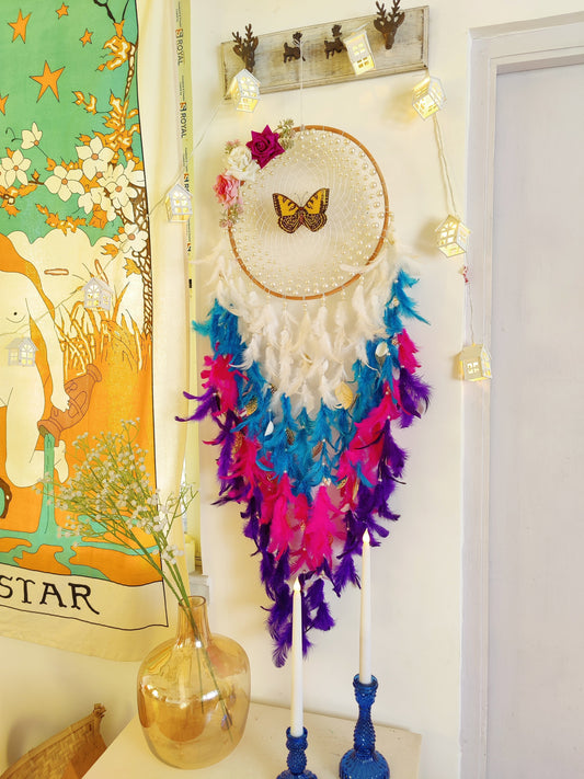 Aqua Magic Butterfly Dreamcatcher