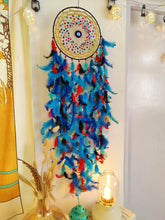 Load image into Gallery viewer, Beaded Evil Eye Dreamcatcher
