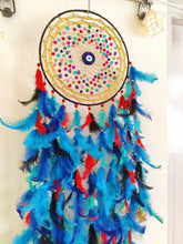 Load image into Gallery viewer, Beaded Evil Eye Dreamcatcher
