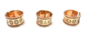 7 Chakras Copper Ring