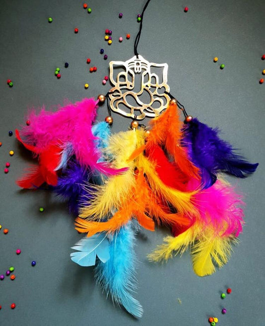 Multi-color Ganesh Jee Car Hanging Dreamcatcher