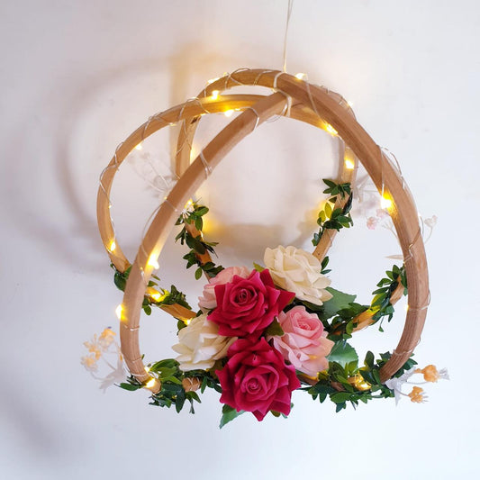 3D floral hanging 8" Dreamcatcher