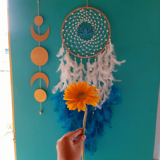 Sapphire Lotus Dreamcatcher