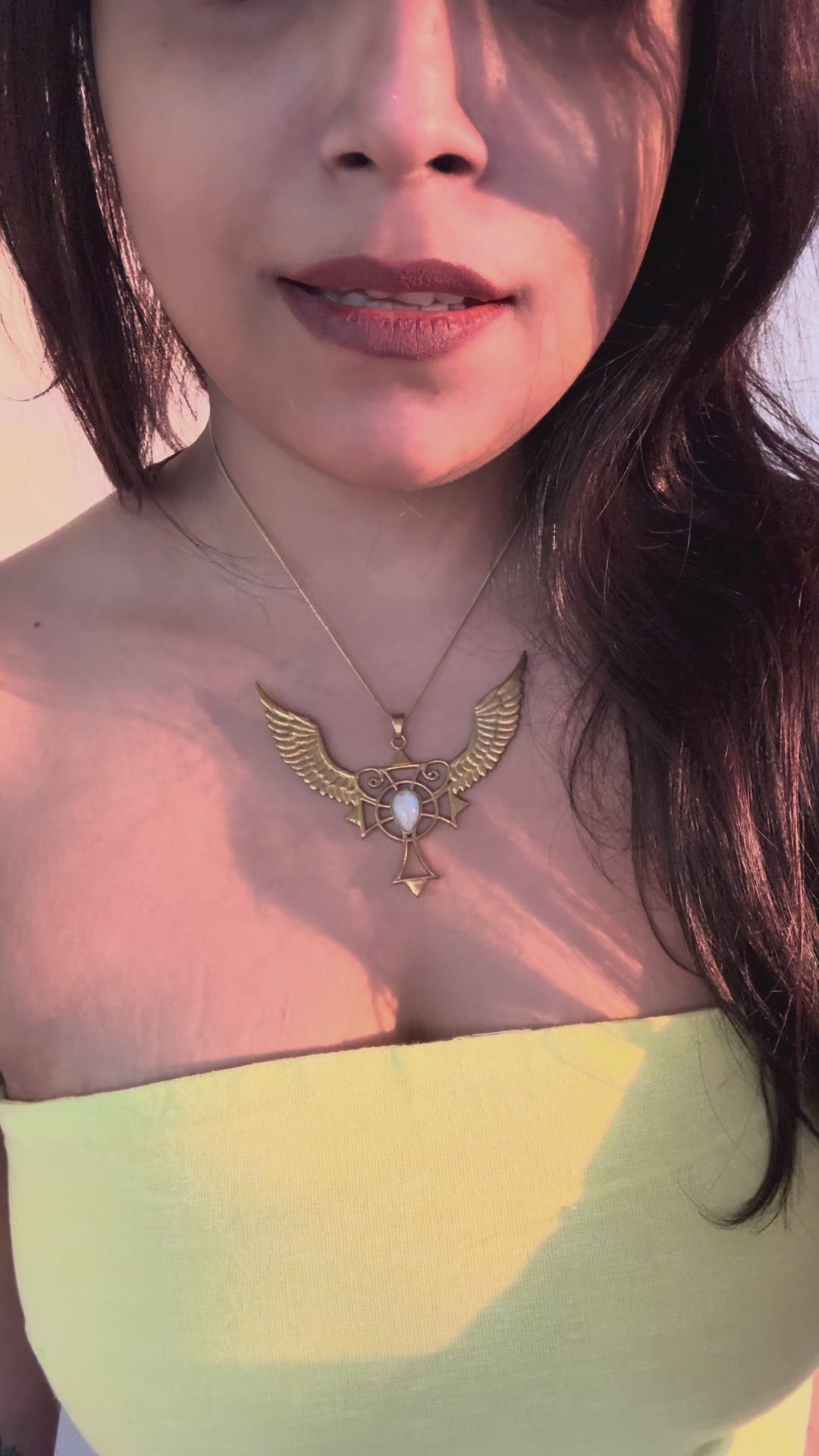 Celestia Guardian Wing Necklace