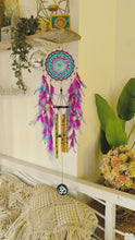 Load and play video in Gallery viewer, Twilight Omm Windchime Dreamcatcher
