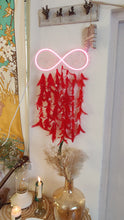 Load and play video in Gallery viewer, Infinity Red LED Dreamcatcher
