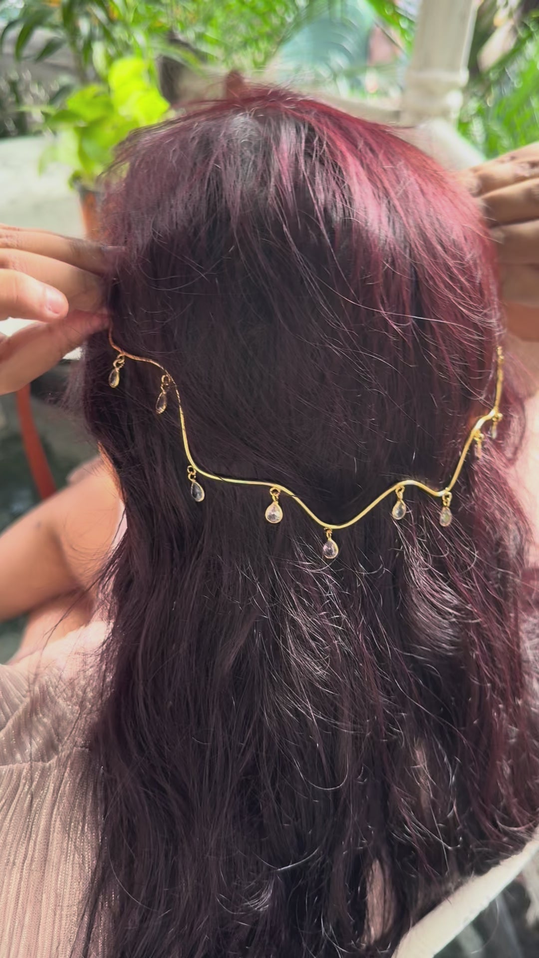 Sparkling Wave Hair Crown