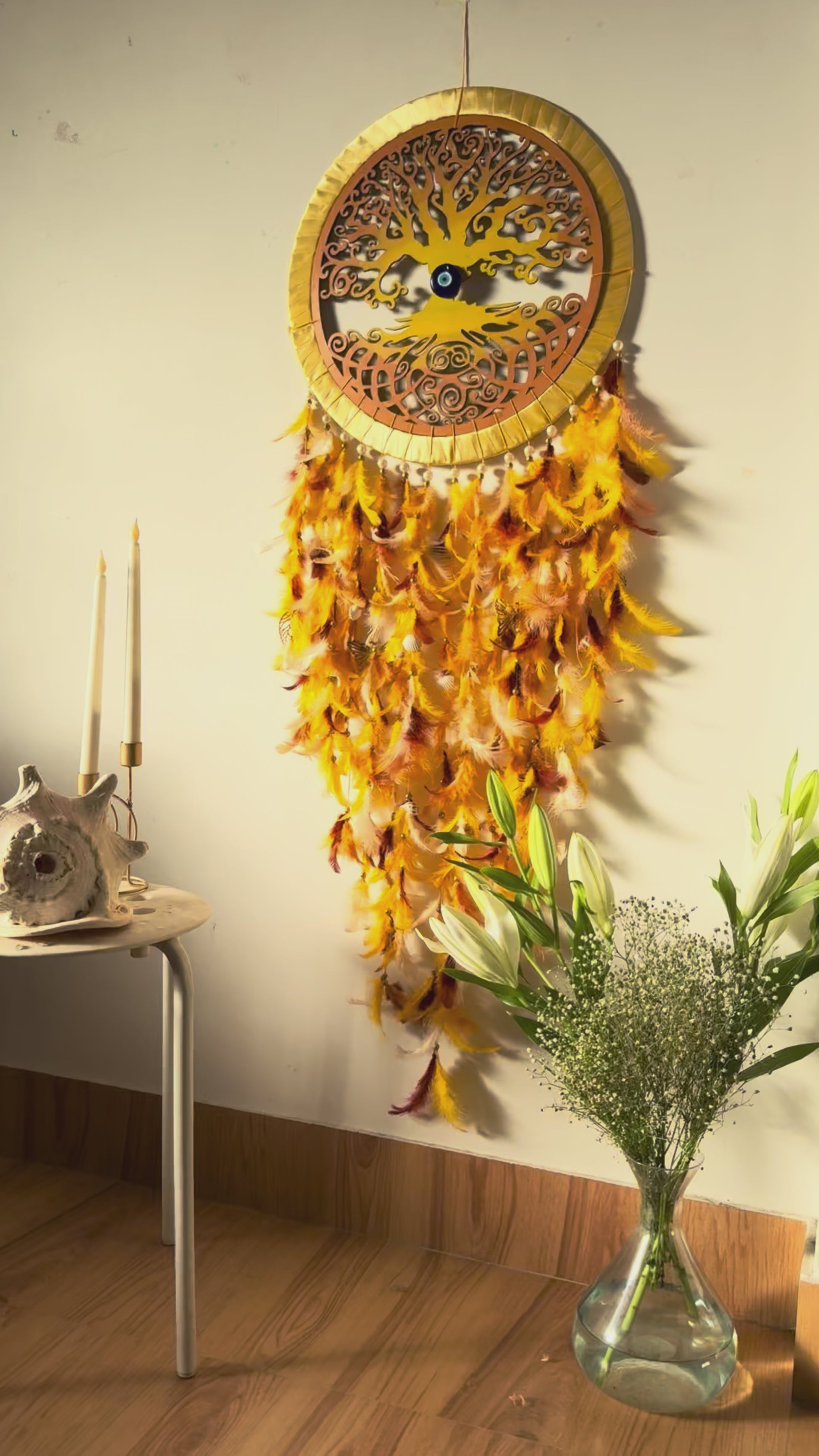 Autumn Bodhi Tree Of Life Dreamcatcher