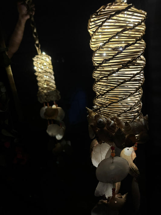 Dreamer Wreath Capiz Dreamcatcher with Lights