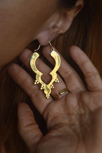 Banjara Brass Hoops