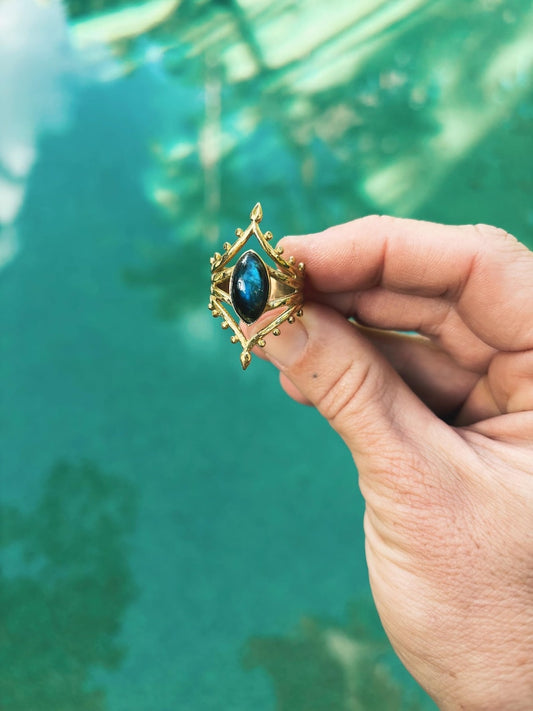 Labradorite Jyoti Ring