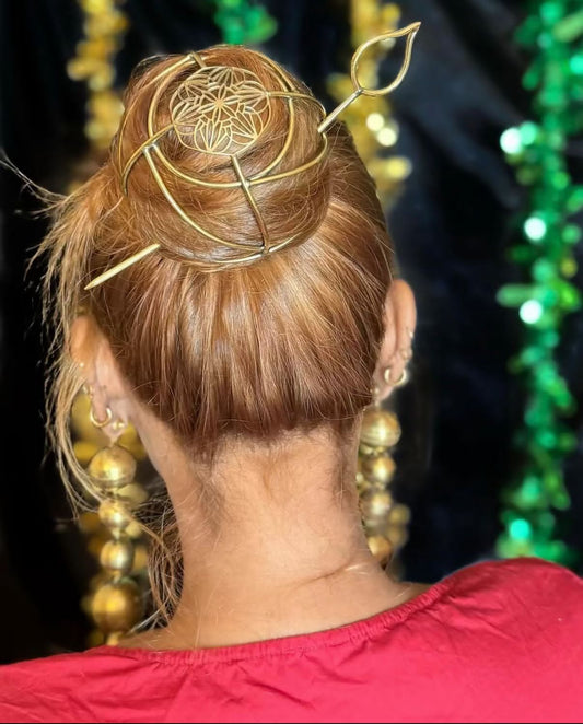 Bohemian Hair Cage Bun