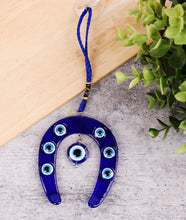 Load image into Gallery viewer, Horse Shoe Turkish Evil Eye Hanging
