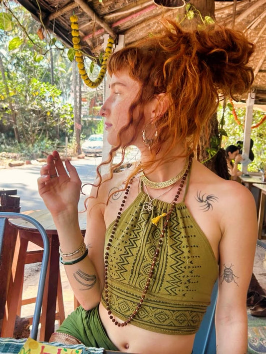Sage Nomad Crop Top