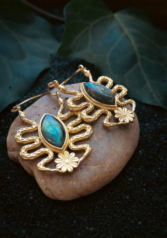 Medusa Labradorite Earrings
