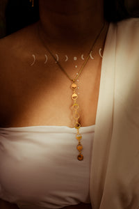 Phase Of Moon Long Pendent