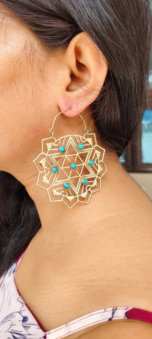 Mandala Big Hoop