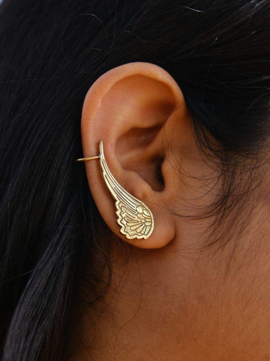 Angel Wings Earrings with Cuff