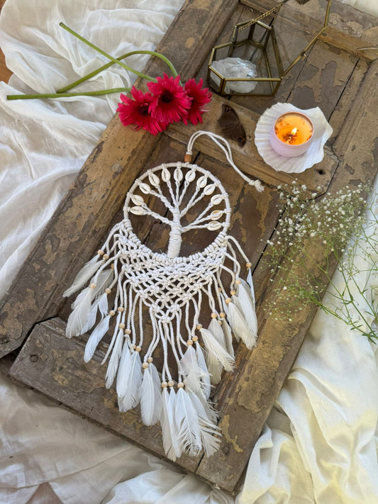 Small macrame Tree Of Life Dreamcatcher