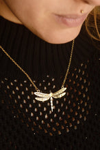 Load image into Gallery viewer, Dragonfly Pendant with chain
