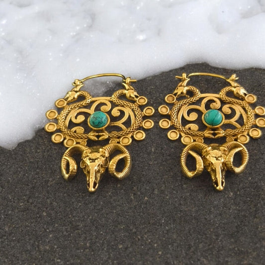 Unicorn Skull Earring