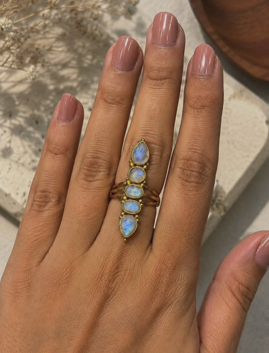 Moonstone Statement Ring