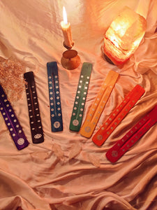 Life Chakra Wooden Incense Stick Holder