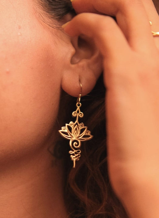 Unalome Spirit Guide Earrings