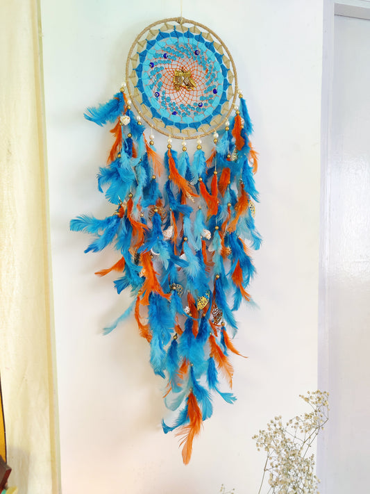 Love Birds pastel dreamcatcher