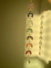 Load image into Gallery viewer, 7 Life Chakras Tree Of Life Dreamcatcher With Suncatcher Stone

