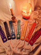 Load image into Gallery viewer, Life Chakra Wooden Incense Stick Holder
