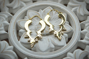 Banjara Brass Hoops