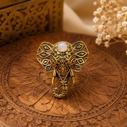 Ganesha Adjustable Ring