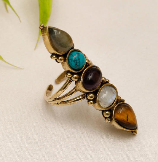 7 Chakra Stone Ring