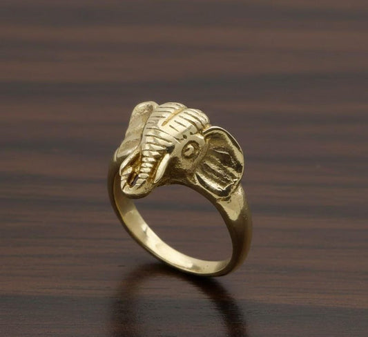 Gold Elephant Ring