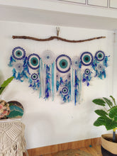 Load image into Gallery viewer, Evil Eye Cluster Dreamcatcher
