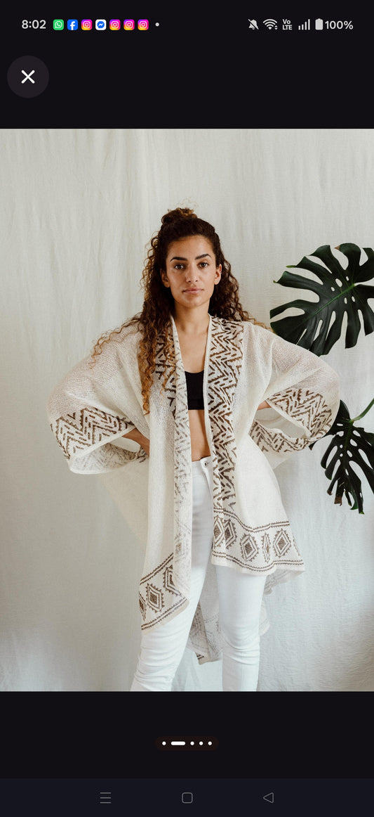 Inka White Kimono