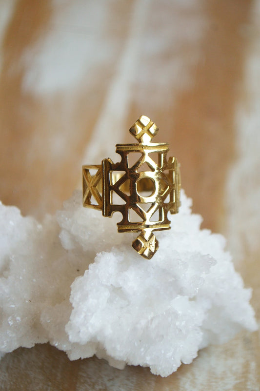 Cross Tribal Ring