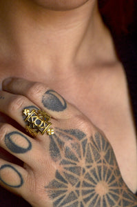 Cross Tribal Ring