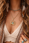 Lotus Pendant with Chain