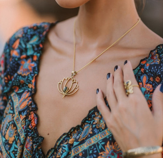 Blooming Serenity Pendant with Chain