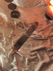 7 chakra brass incense sticks holder