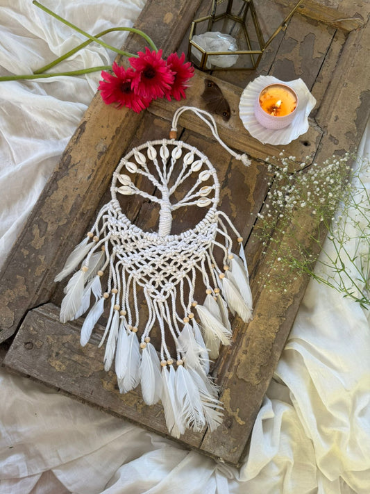 Small macrame Tree Of Life Dreamcatcher