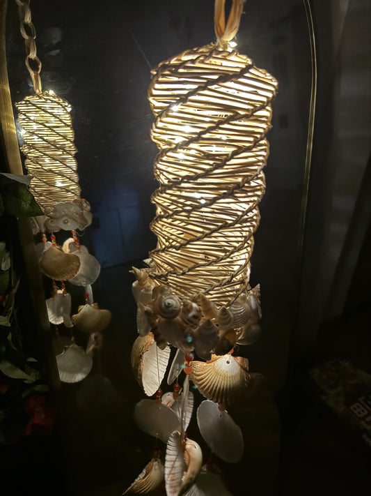 Dreamer Wreath Capiz Dreamcatcher with Lights